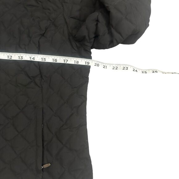 Eddie Bauer 650 Fill Power Premium Goose Down Black Jacket Women’s M Quilted - Picture 7 of 12